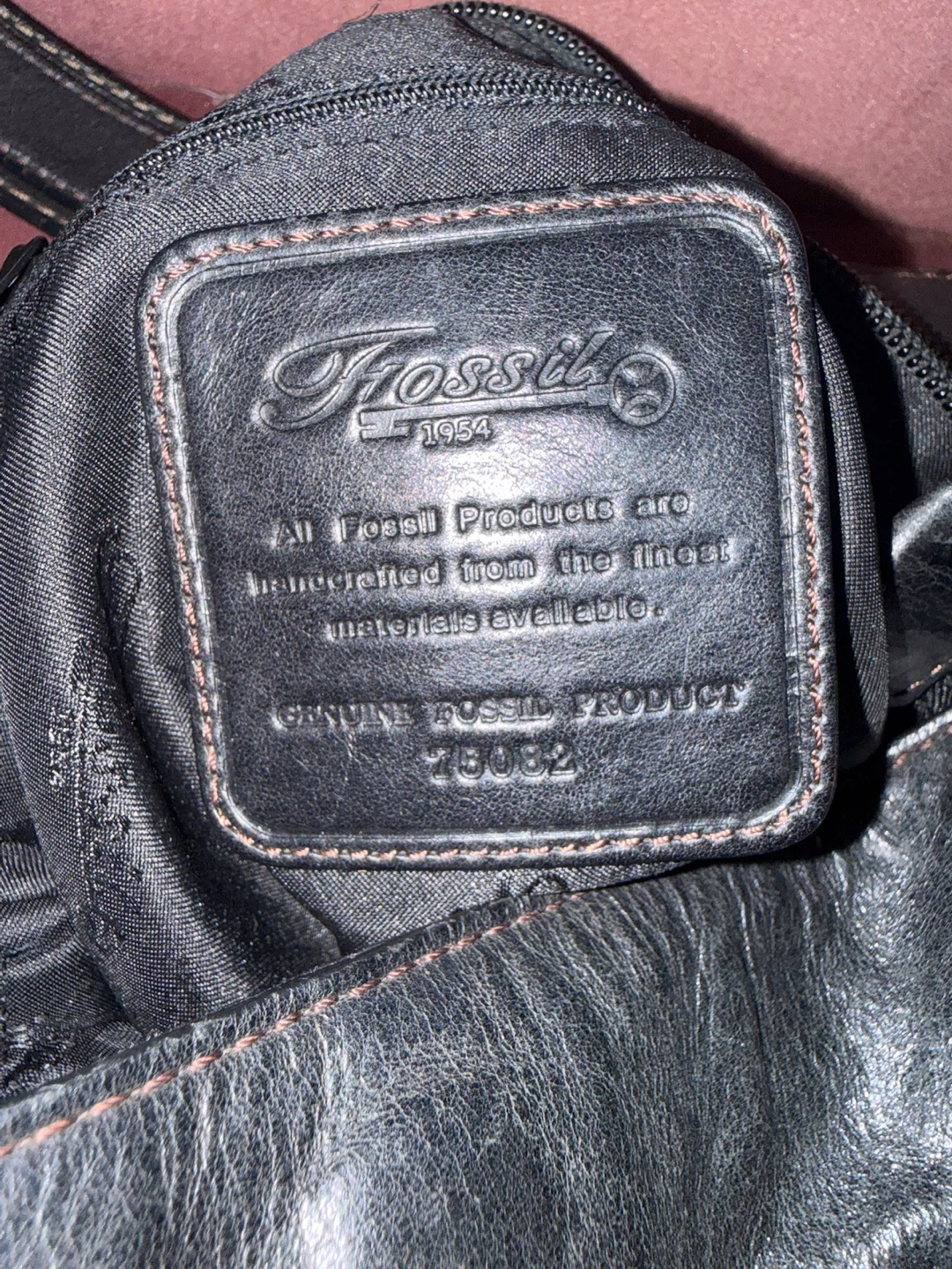 Fossil Black Leather Shoulder Bag - photo 2