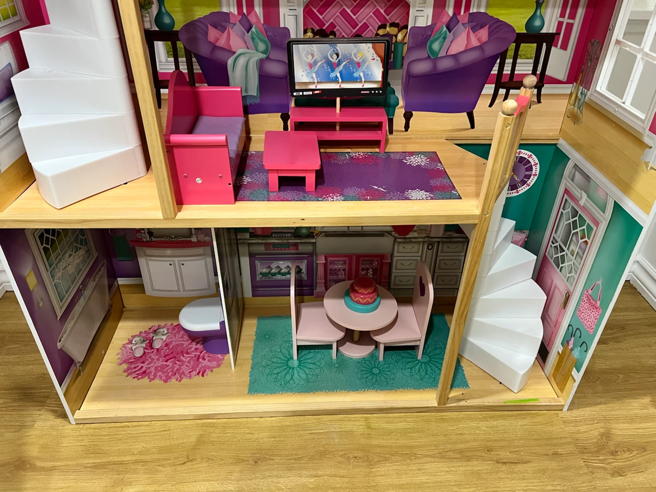 Large KidKraft Wooden Dollhouse + Accessories – Great Condition - photo 5