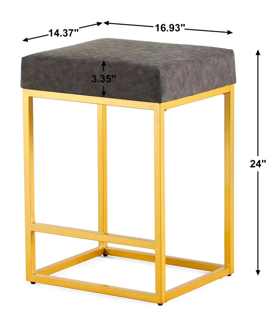 Set of Two Faux Leather Bar Stools - photo 3