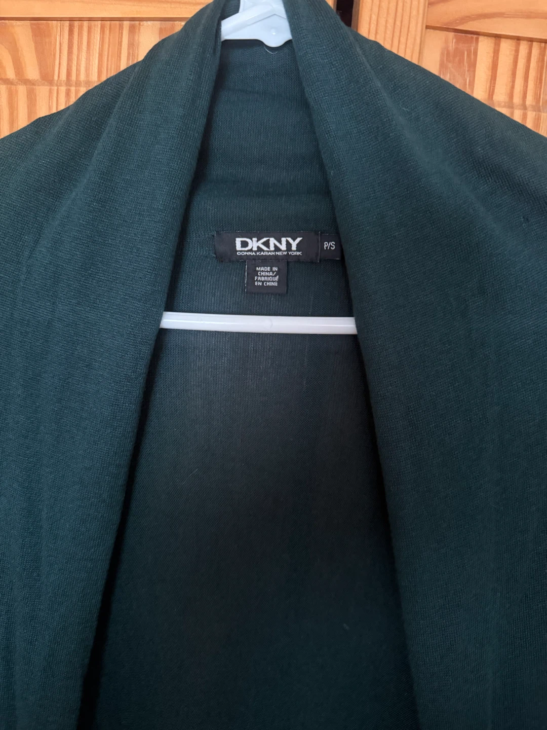 🏈DKNY Green Open Cardigan