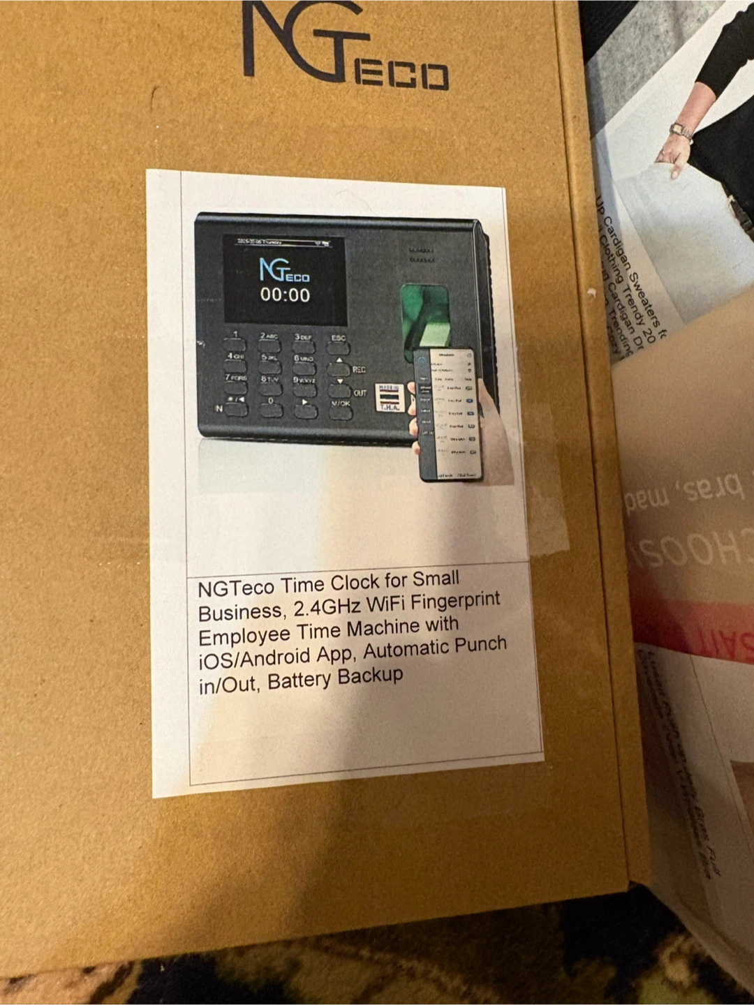 NGTeco Time Clock for Small Business