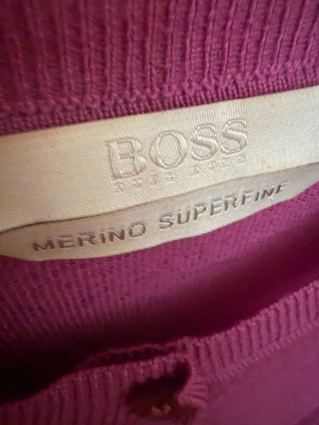 🏈BOSS Merino Superfine Cardigan Purple - photo 2
