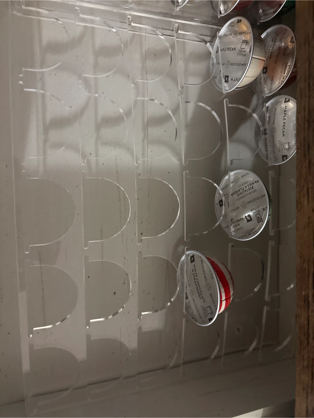 Buy 1 get 1:) Acrylic Nespresso Capsule Drawer Organizer