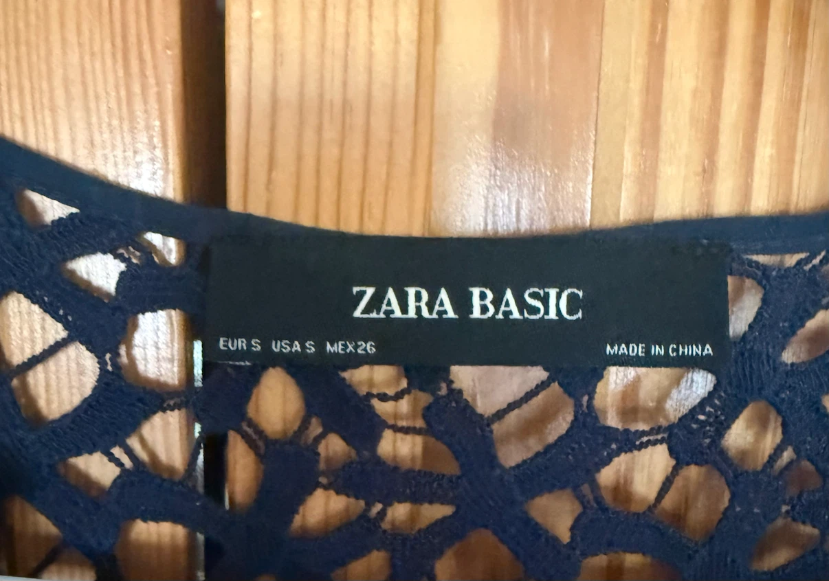 🏈Zara Basic Navy Lace Cardigan - photo 2