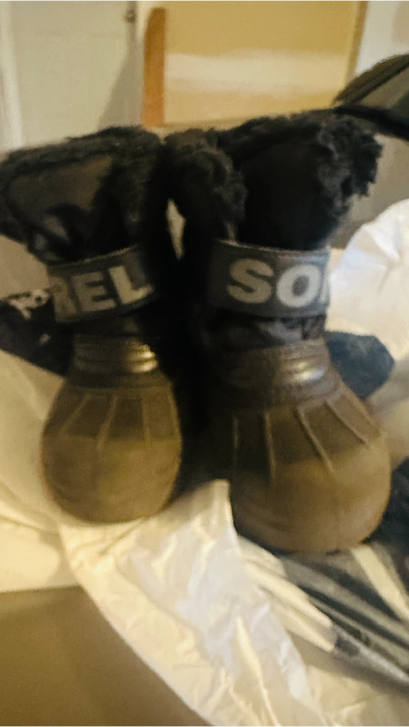Sorel Black Kids Winter Boots