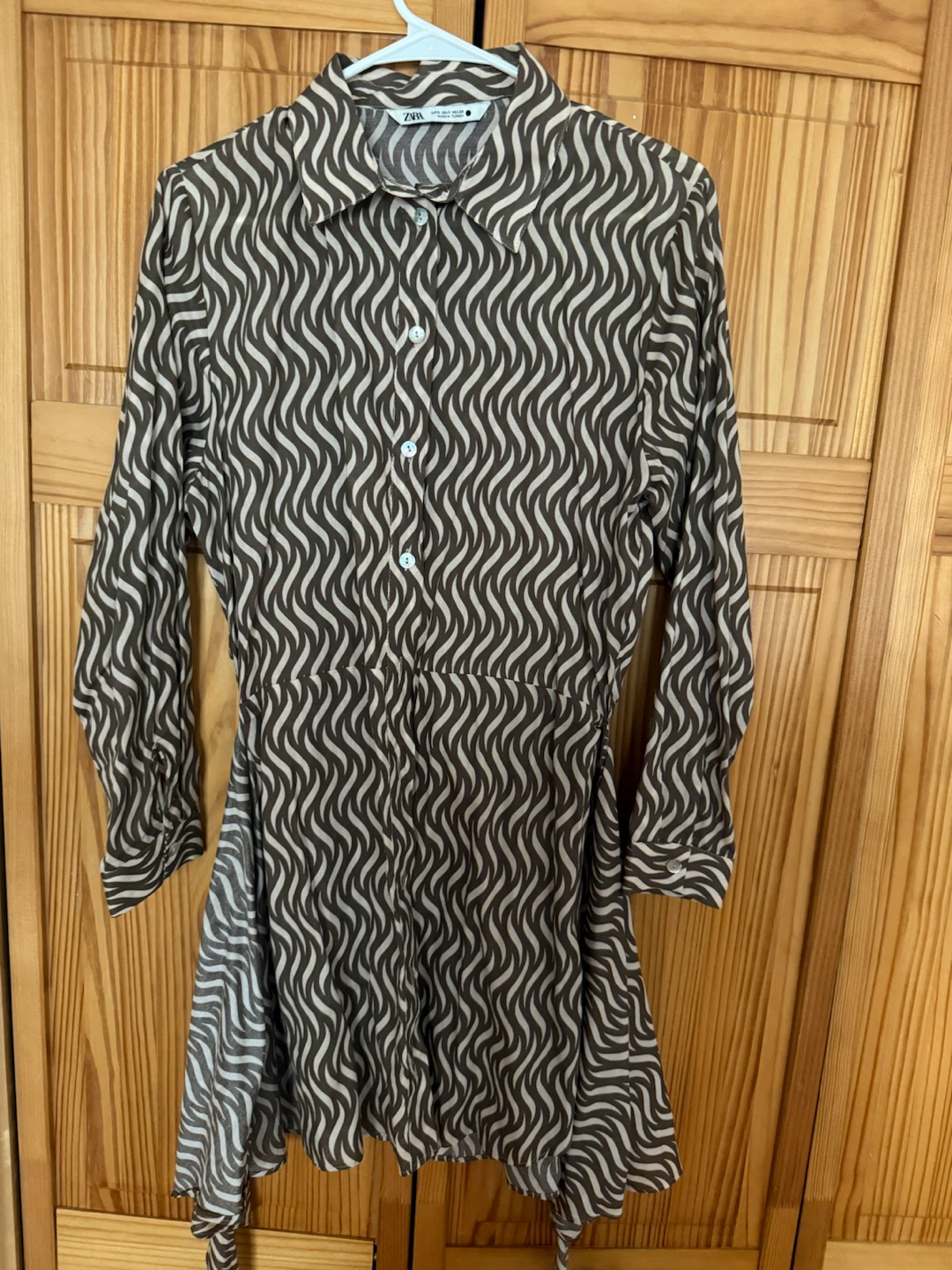🏈Zara Printed Shirt Dress Size Small