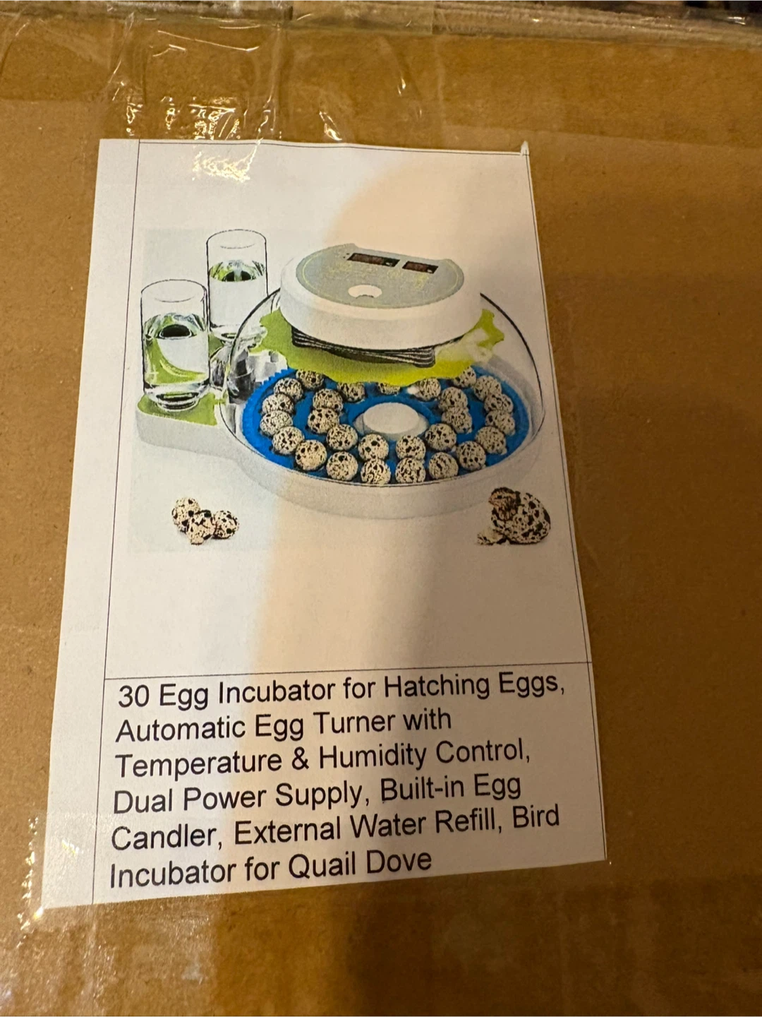 30 Egg Automatic Incubator