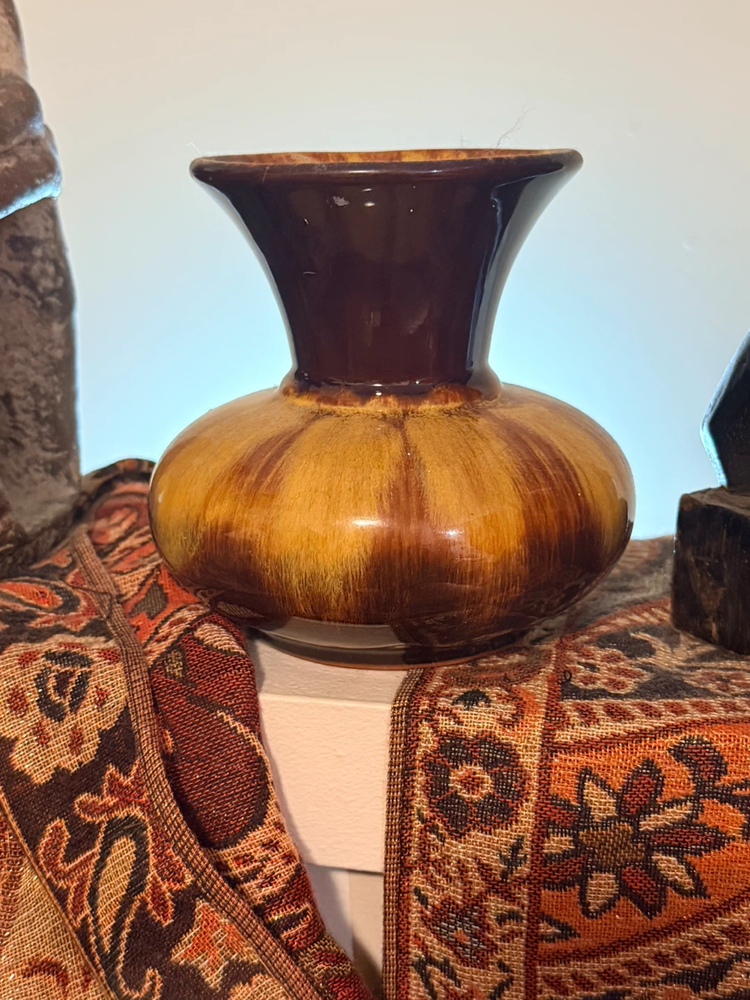 Vintage Drip Glaze Ceramic Vase