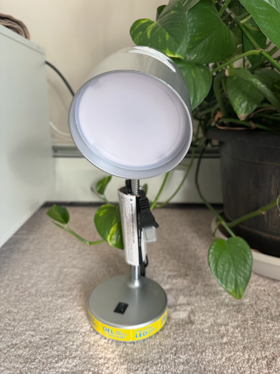 Brand new Silver LED Desk Lamp