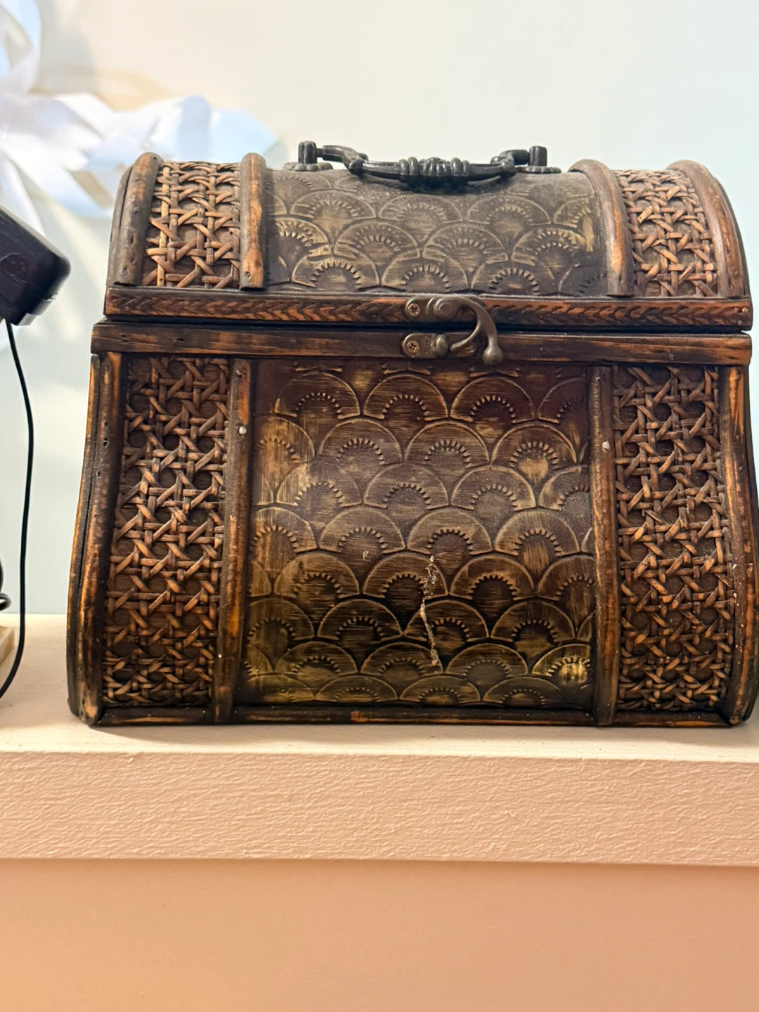 Decorative Wooden Trinket Chest