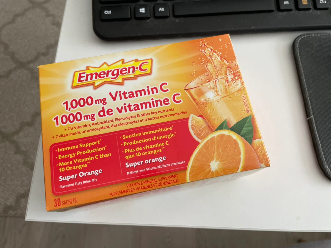 Emergen-C Super Orange Vitamin C Drink Mix - 30 Sachets 🏈