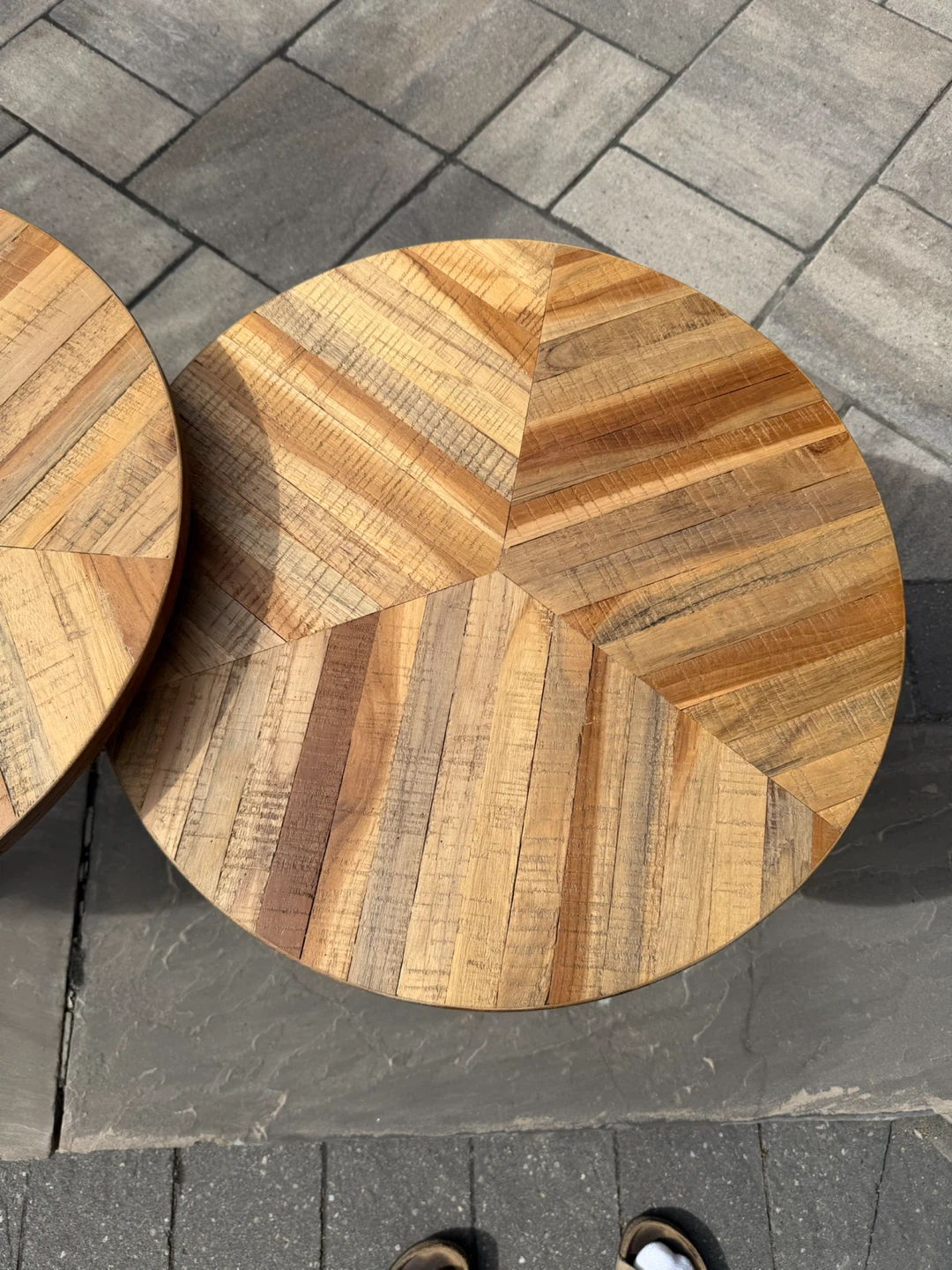 Structube Zak Acacia Wood Nesting Tables - Set of 3 - photo 2