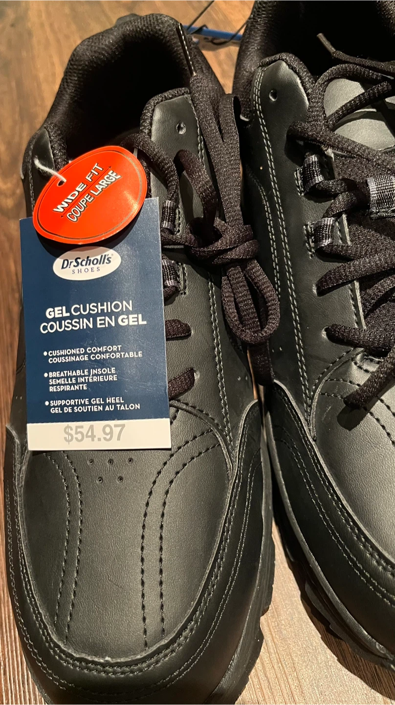 Dr. Scholl's Black Wide Fit Shoes Size 12W