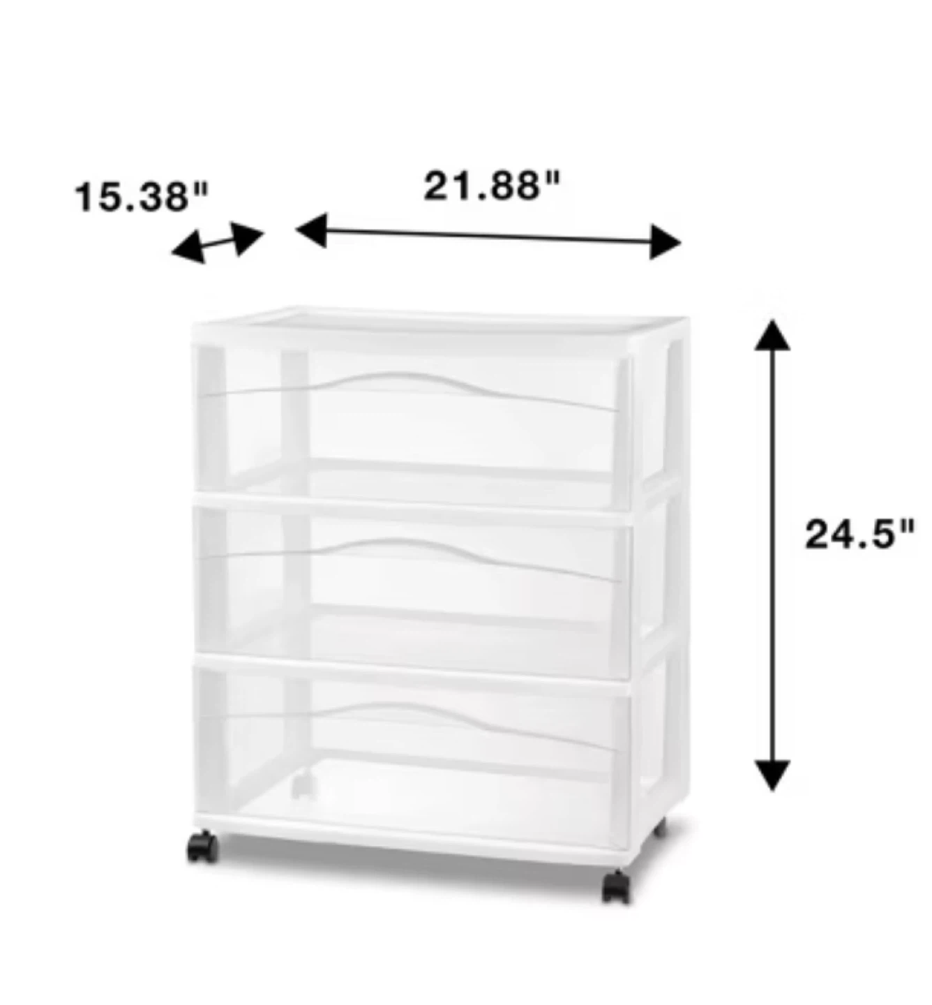 Brightroom 3-Drawer Storage Cart - photo 3