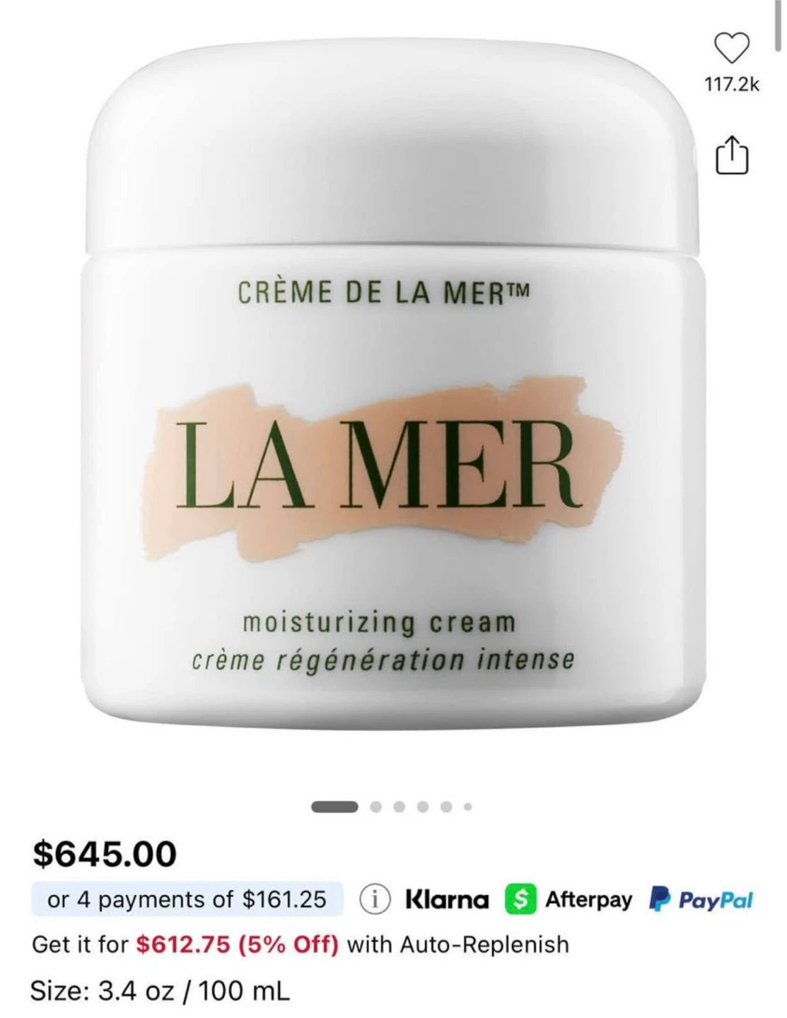 La Mer Crème de la Mer Moisturizing Cream