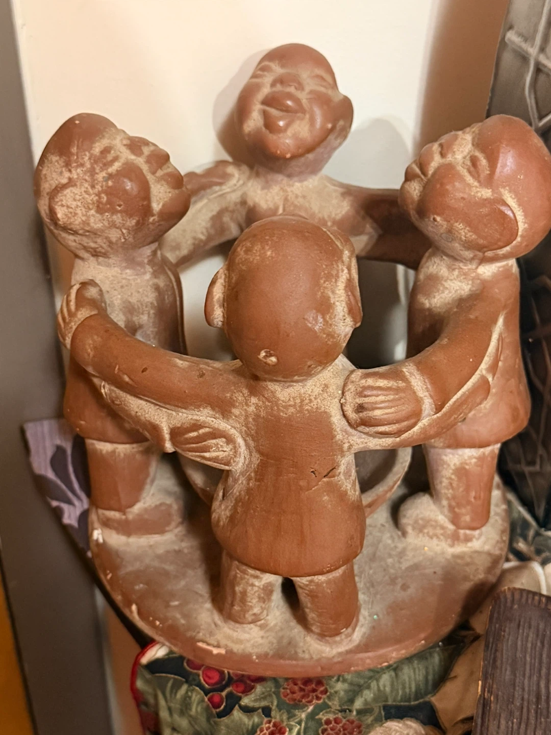 Terracotta Children Ring Sculpture