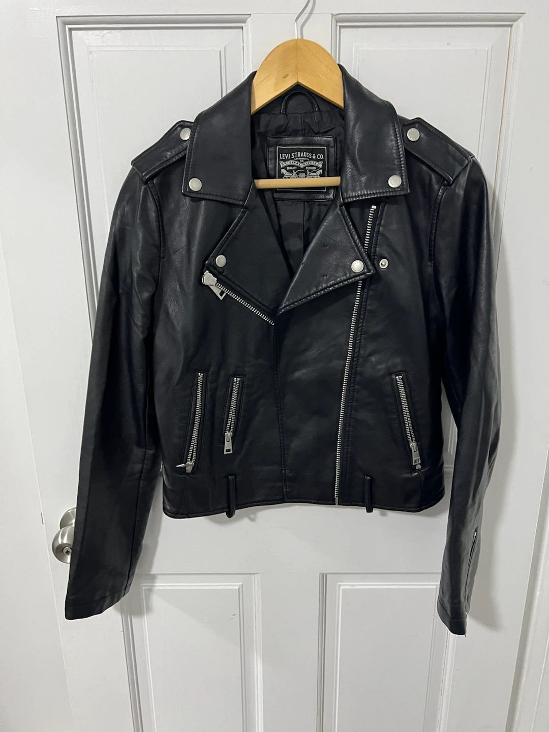 Levi Strauss & Co. Black Faux Leather Jacket