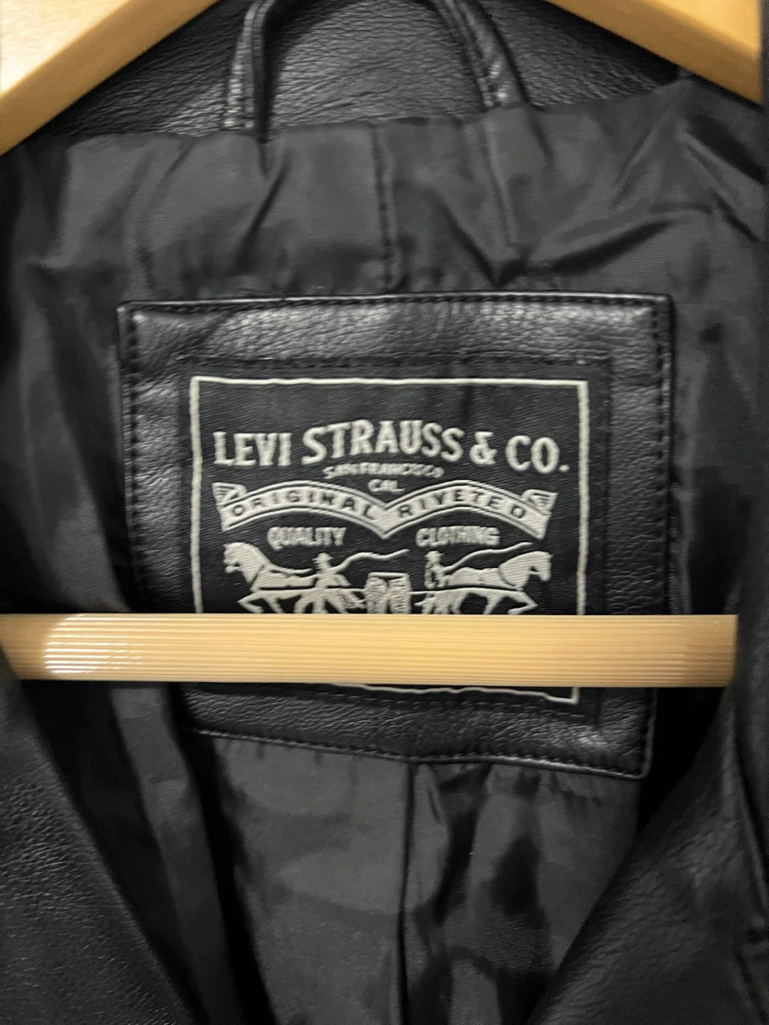 Levi Strauss & Co. Black Faux Leather Jacket - photo 2