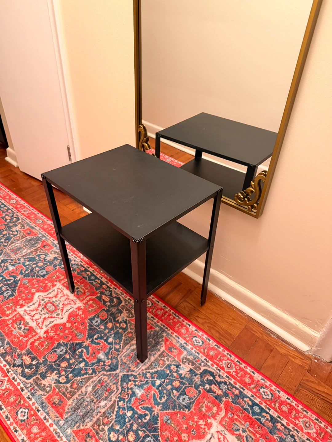 Black metal side table - photo 2