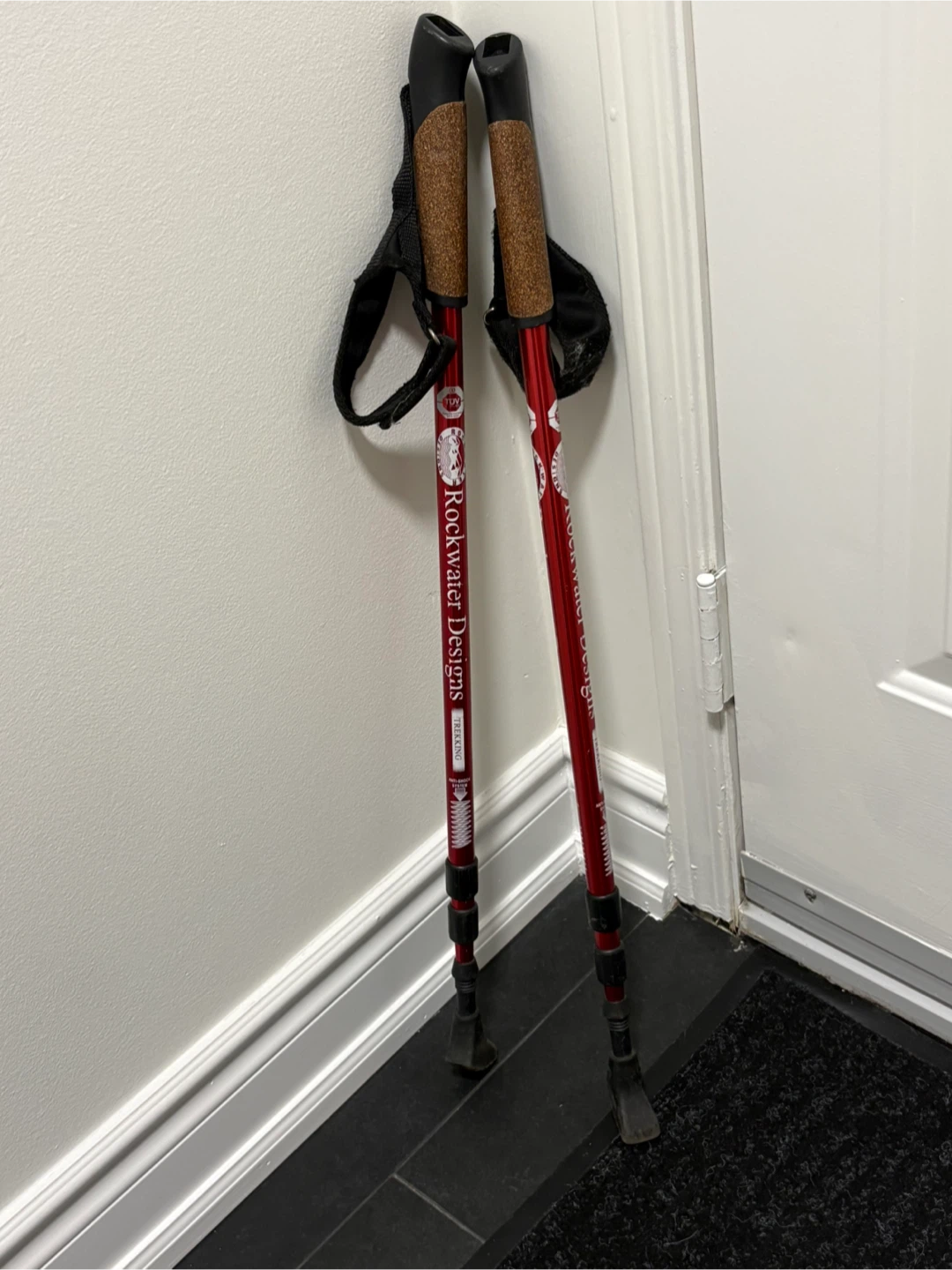 Pair Hiking Trekking Poles telescopic outdoor