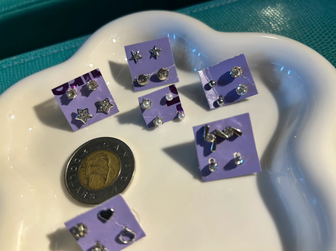 Set of Assorted Stud Earrings