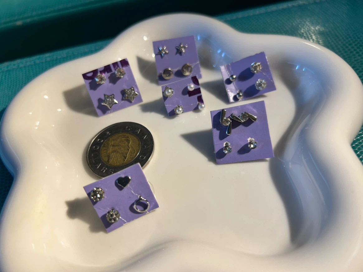 Set of Assorted Stud Earrings - photo 3