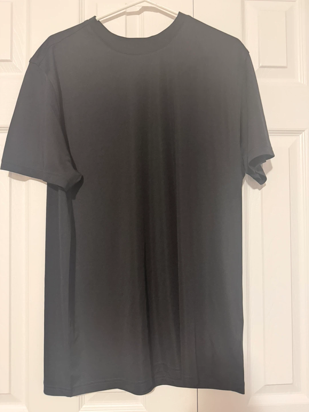 Xl Plain black crewneck t-shirt