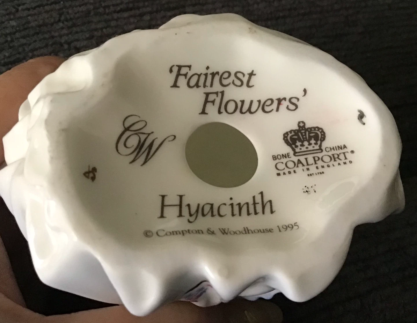Coalport Fairest Flowers Hyacinth Figurine - photo 5