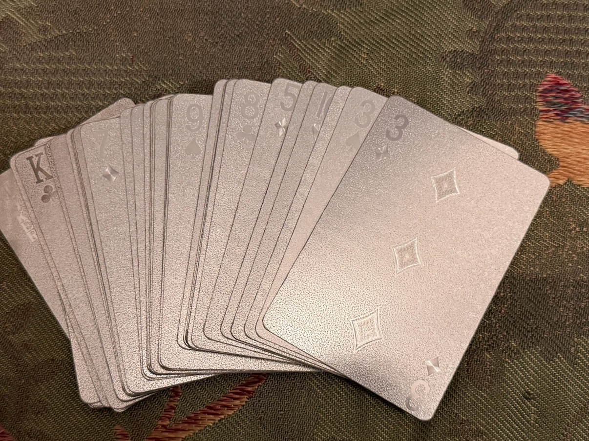 🏈Silver Foil Playing Cards