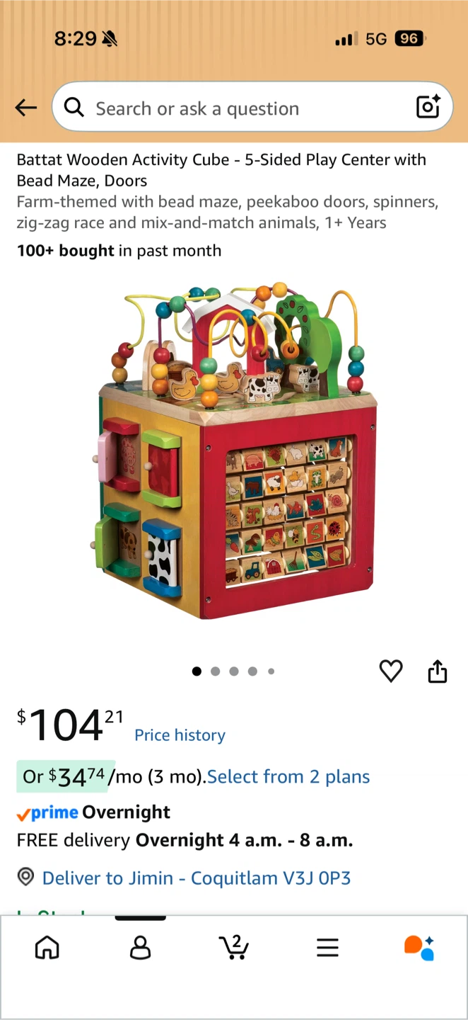 Battat Wooden Activity Cube - photo 2