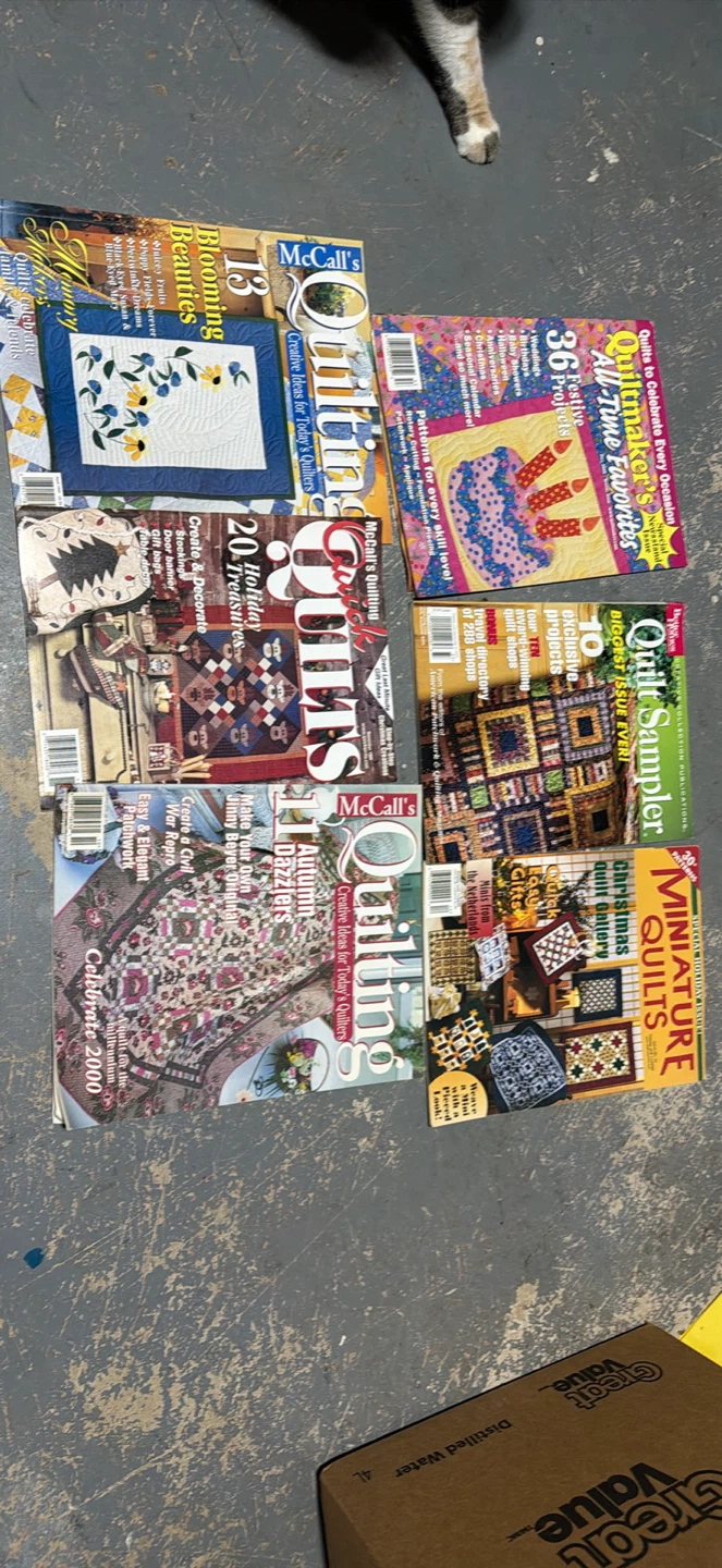 Set of 6 Vintage Quilting Magazines