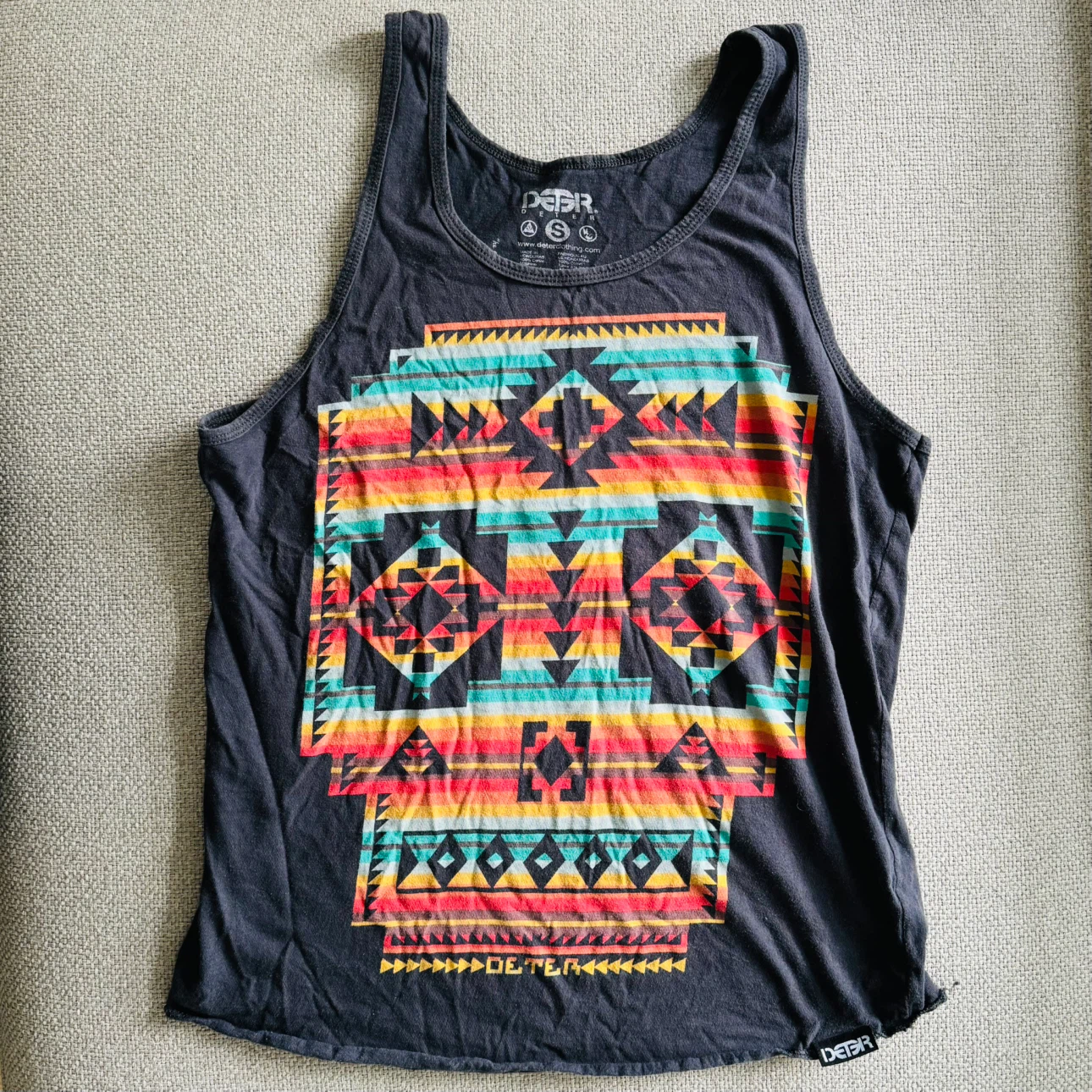 Skull Graphic Tank Top - Small 🏈 - photo 3
