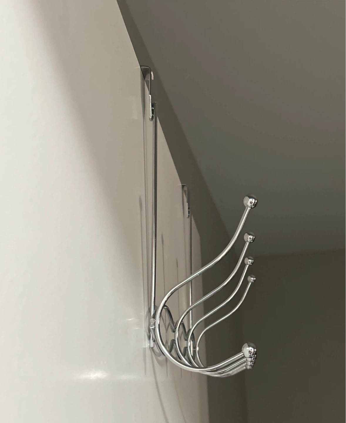 Over the Door Chrome Hook Rack - photo 2