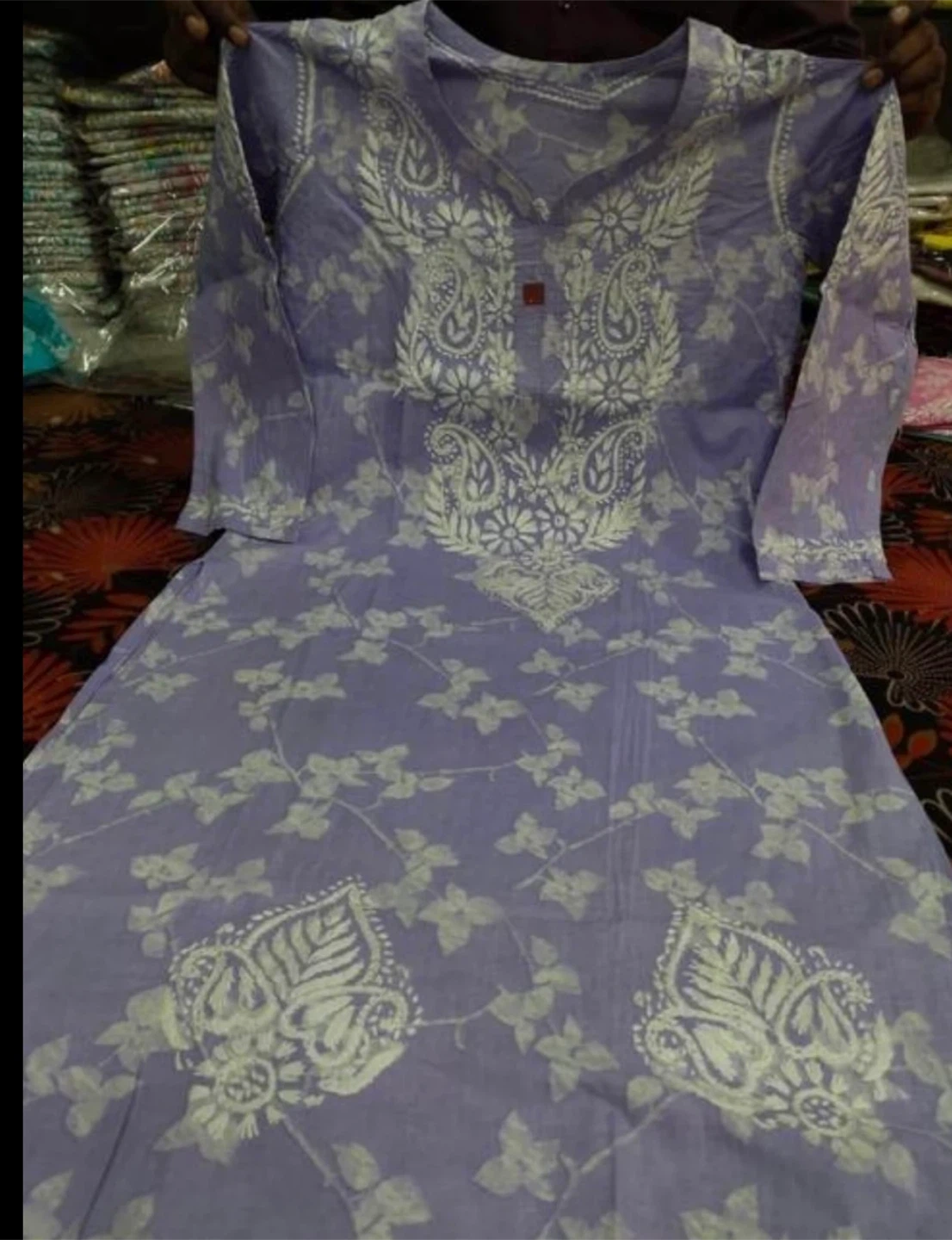 Cotton long kurta - photo 2