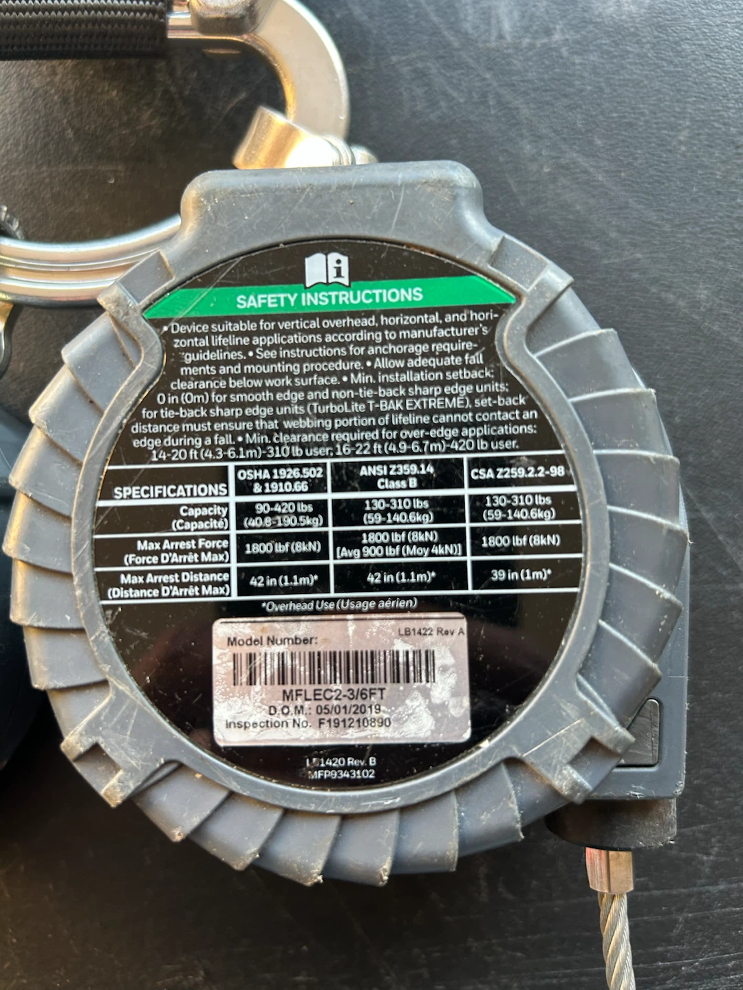 Honeywell Miller TurboLite Extreme Sharp Edge Fall Protection - photo 3