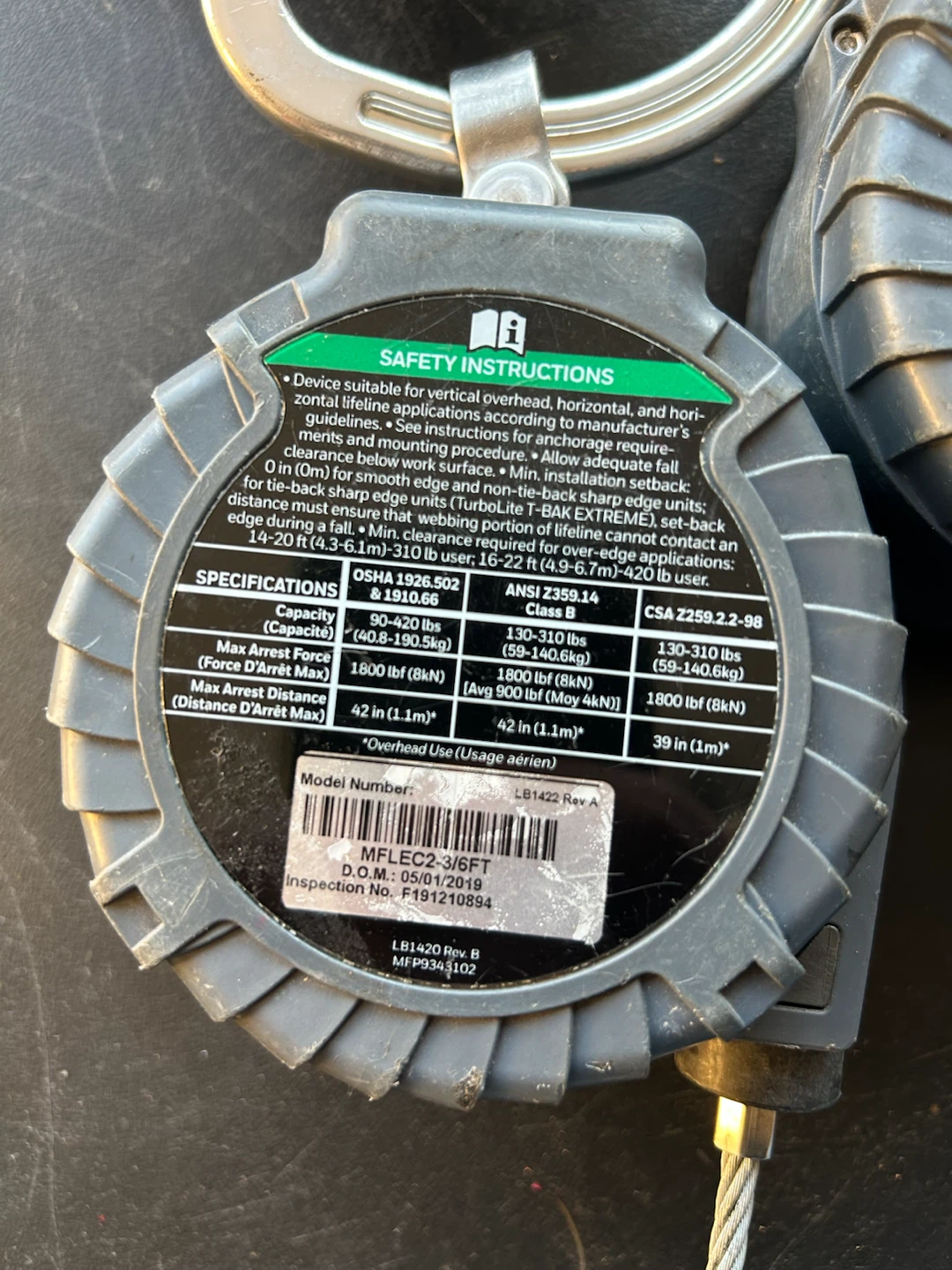 Honeywell Miller TurboLite Extreme Sharp Edge Fall Protection - photo 4
