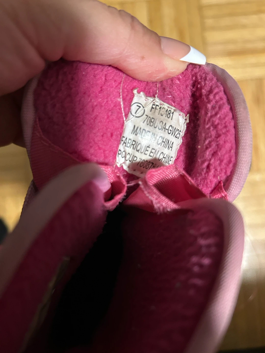 Pink Children's Winter Boots Size 7 - photo 2