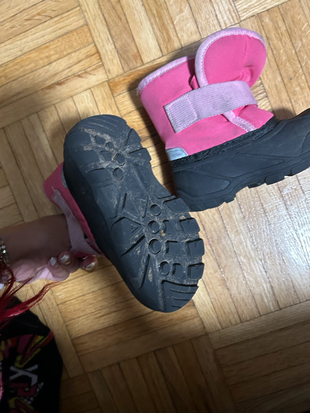Pink Children's Winter Boots Size 7 - photo 3