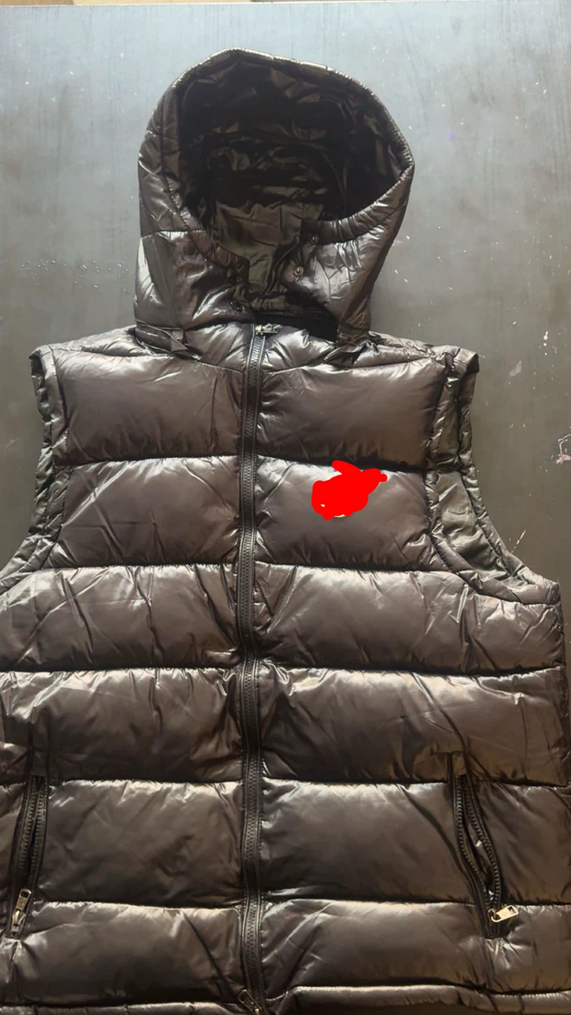 Down Vest Black Fits Like L