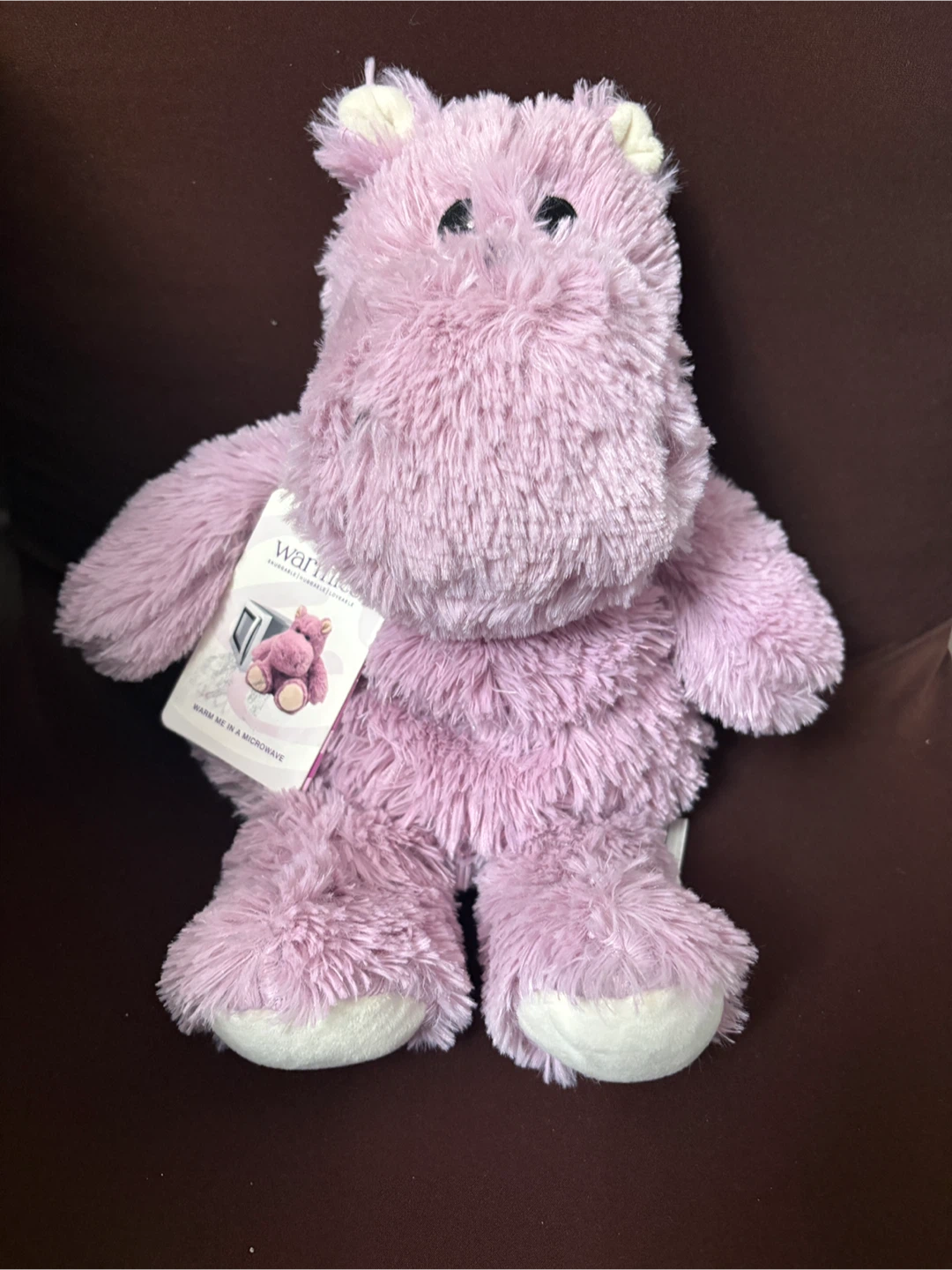 Purple Hippo Warmies Comfort Lavender Weighted Plush NWT