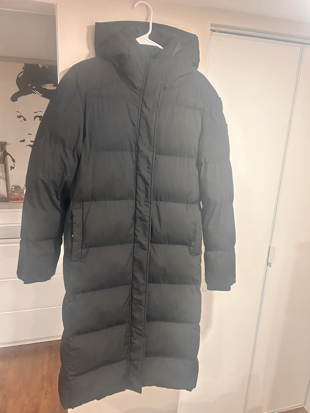 Guess Black Long Puffer Jacket