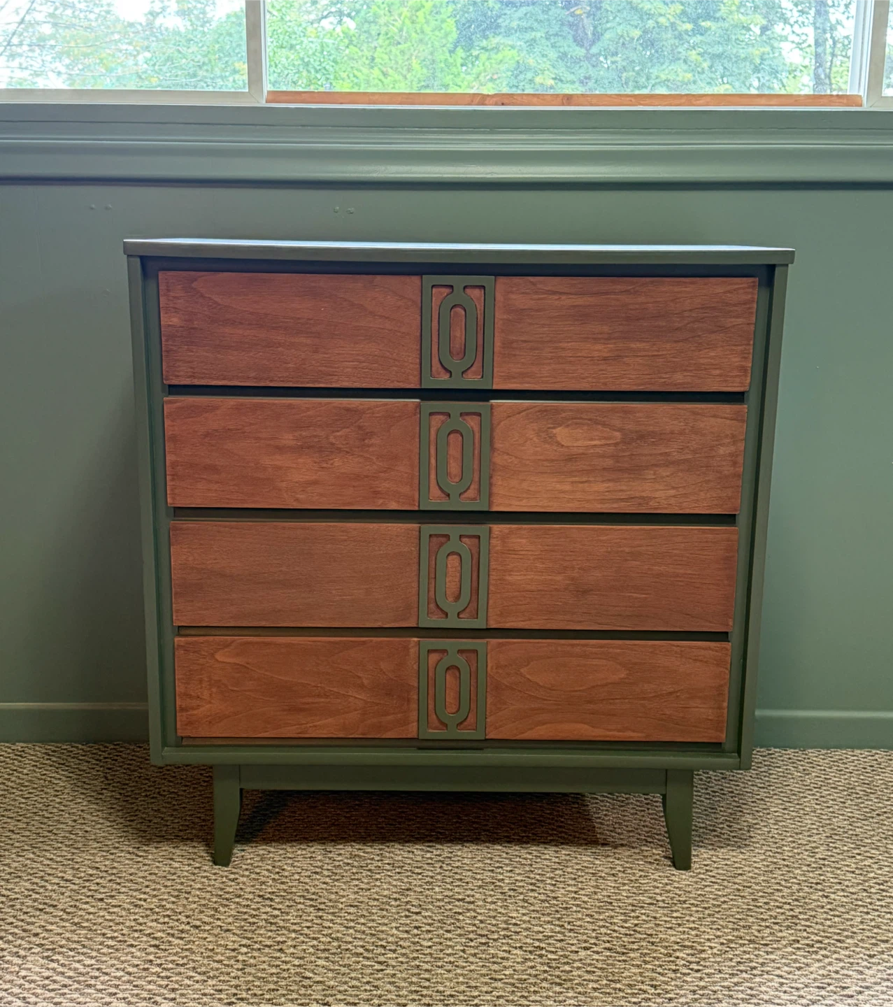Four Drawer Mid-Century Modern Dresser