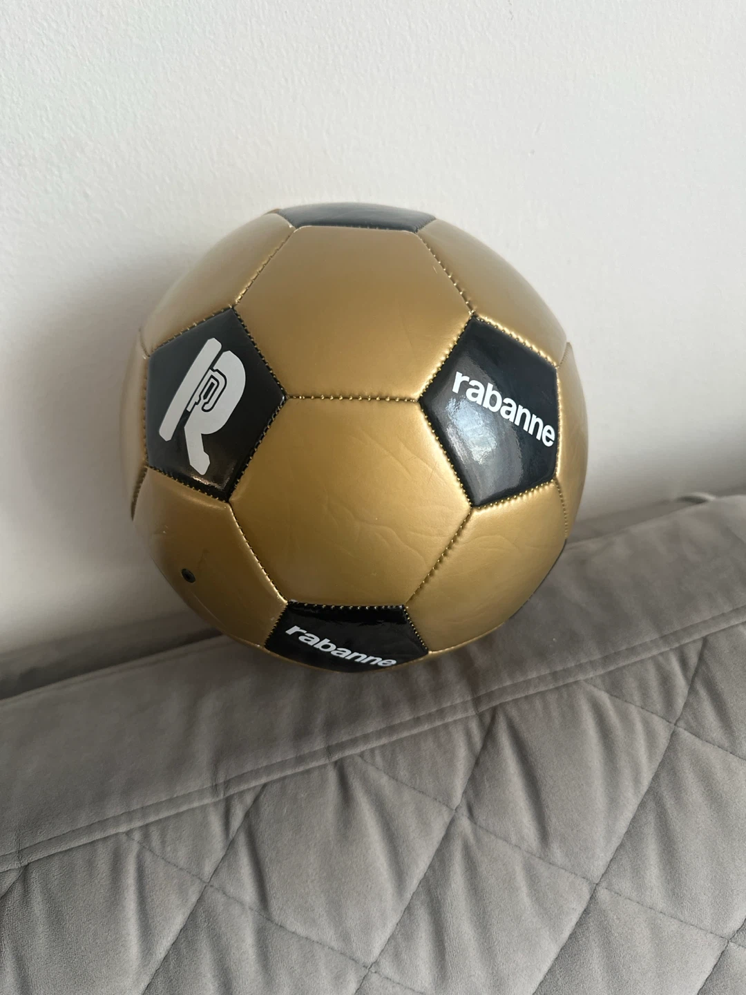 Rabanne Gold and Black Soccer Ball - photo 2