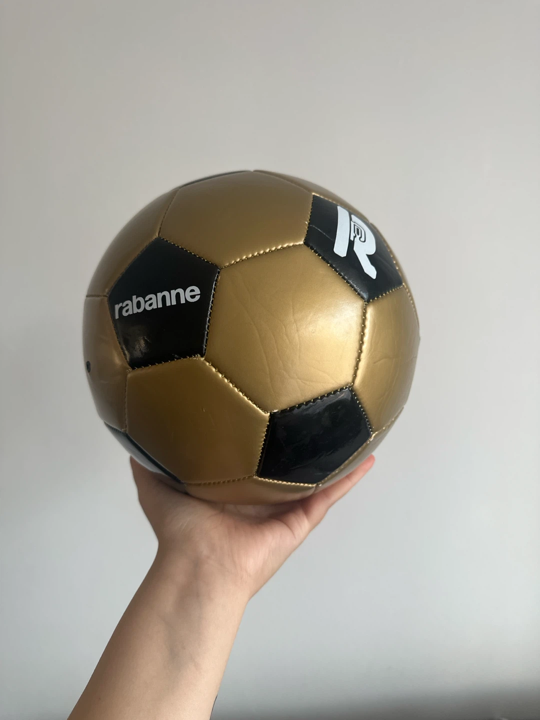 Rabanne Gold and Black Soccer Ball - photo 3
