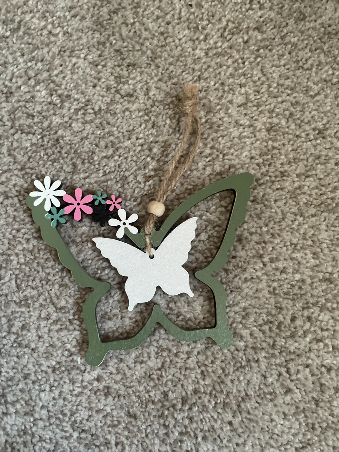 Wooden Butterfly Hanging Decoration