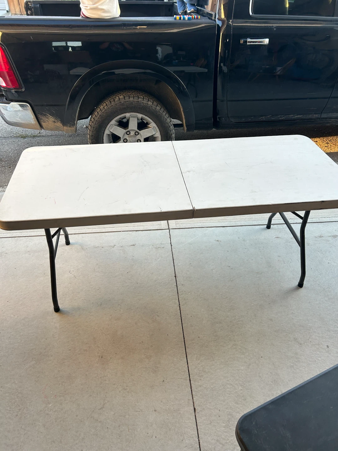 6 foot White Folding Table