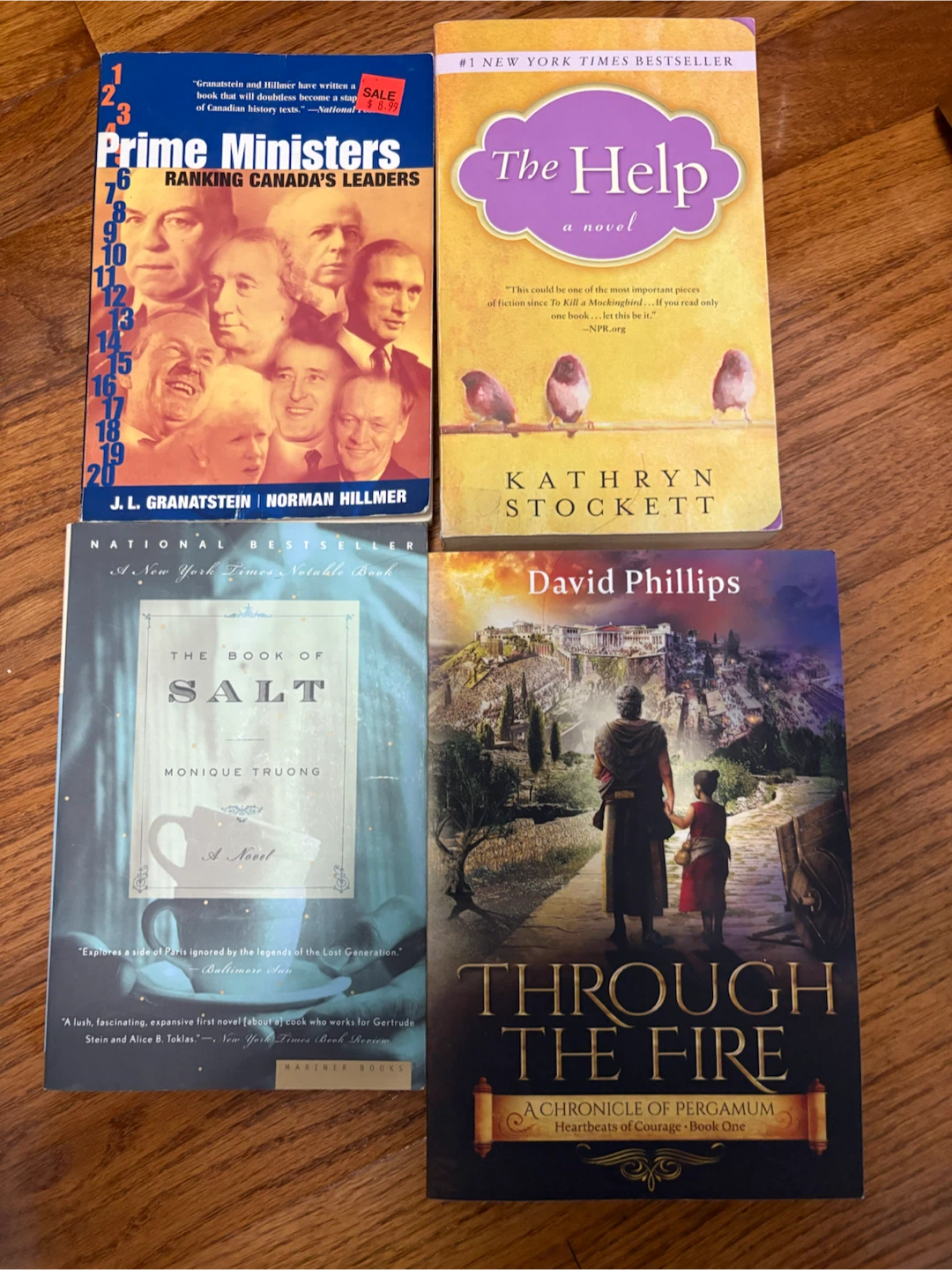 Set of 4 Assorted Fiction and Non-Fiction Books