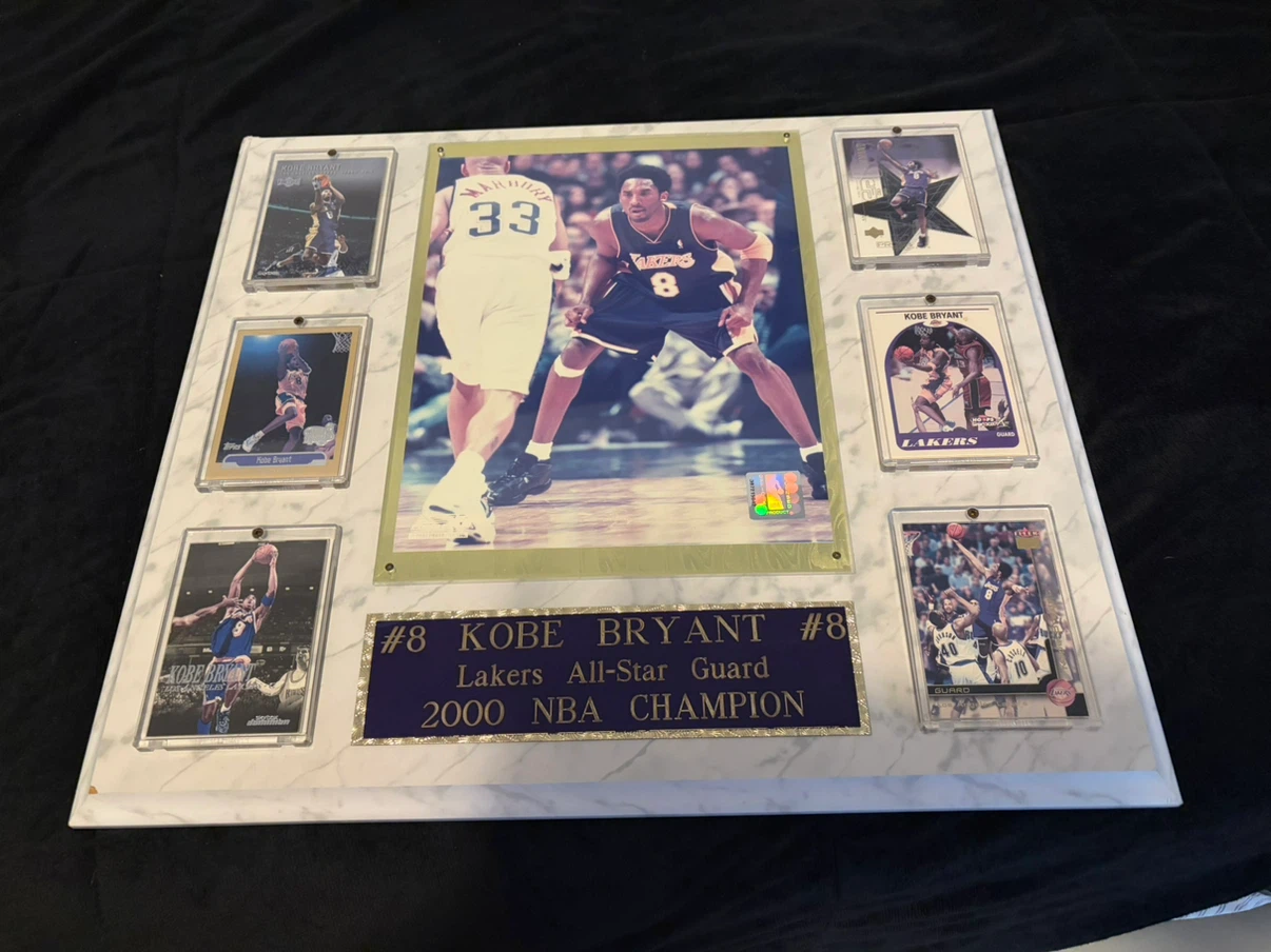 Kobe Bryant Commemorative Card and Photo Display