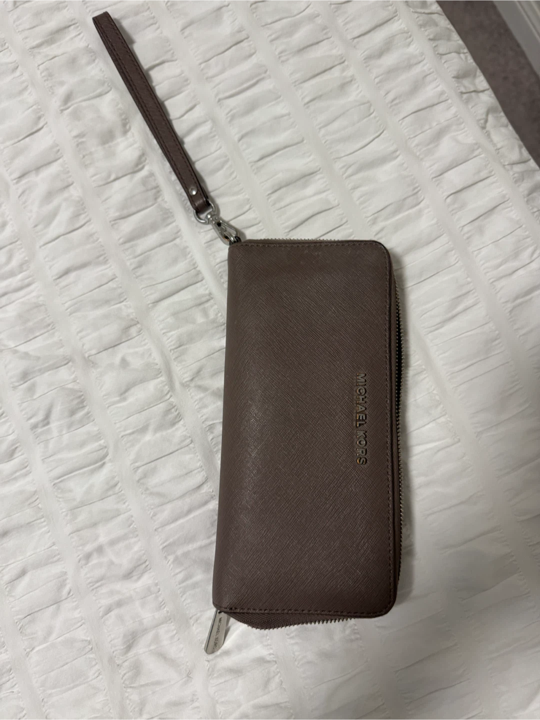 Michael Kors Saffiano Leather Wristlet Wallet
