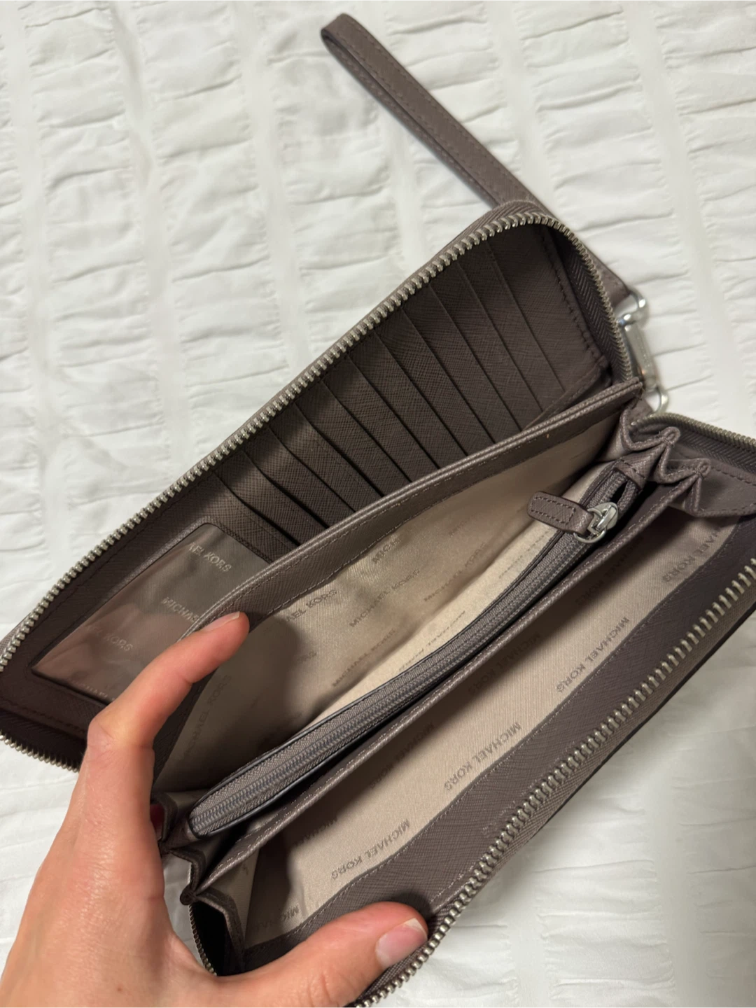 Michael Kors Saffiano Leather Wristlet Wallet - photo 3
